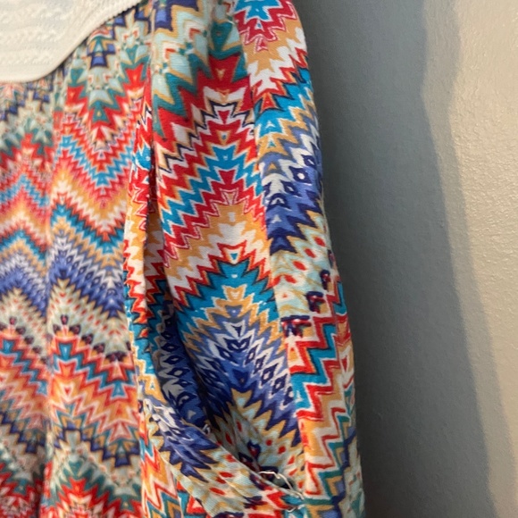 EUC Derek Heart Boho Chevron Zigzag Crochet Waist Shorts Size 3X - Picture 4 of 7